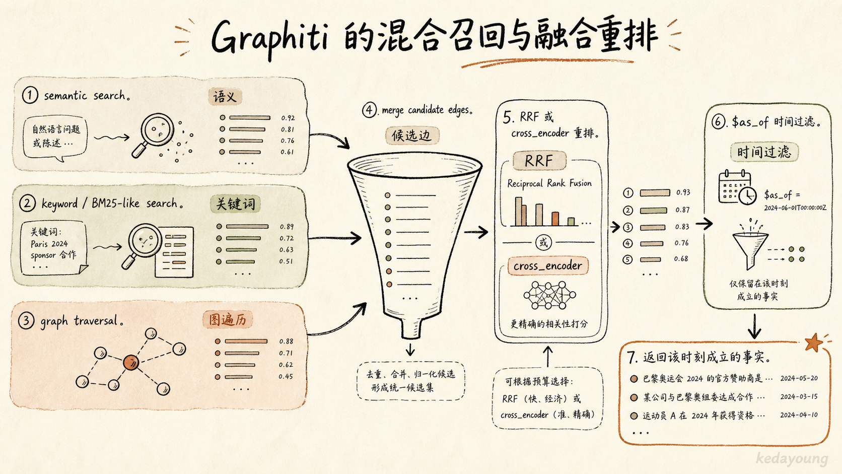 Graphiti 的混合召回与融合重排