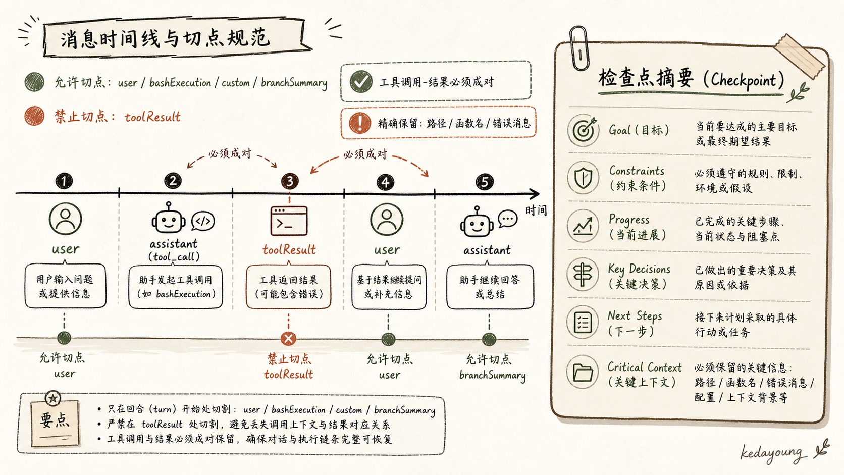 pi 的安全切点与 toolResult 配对保护