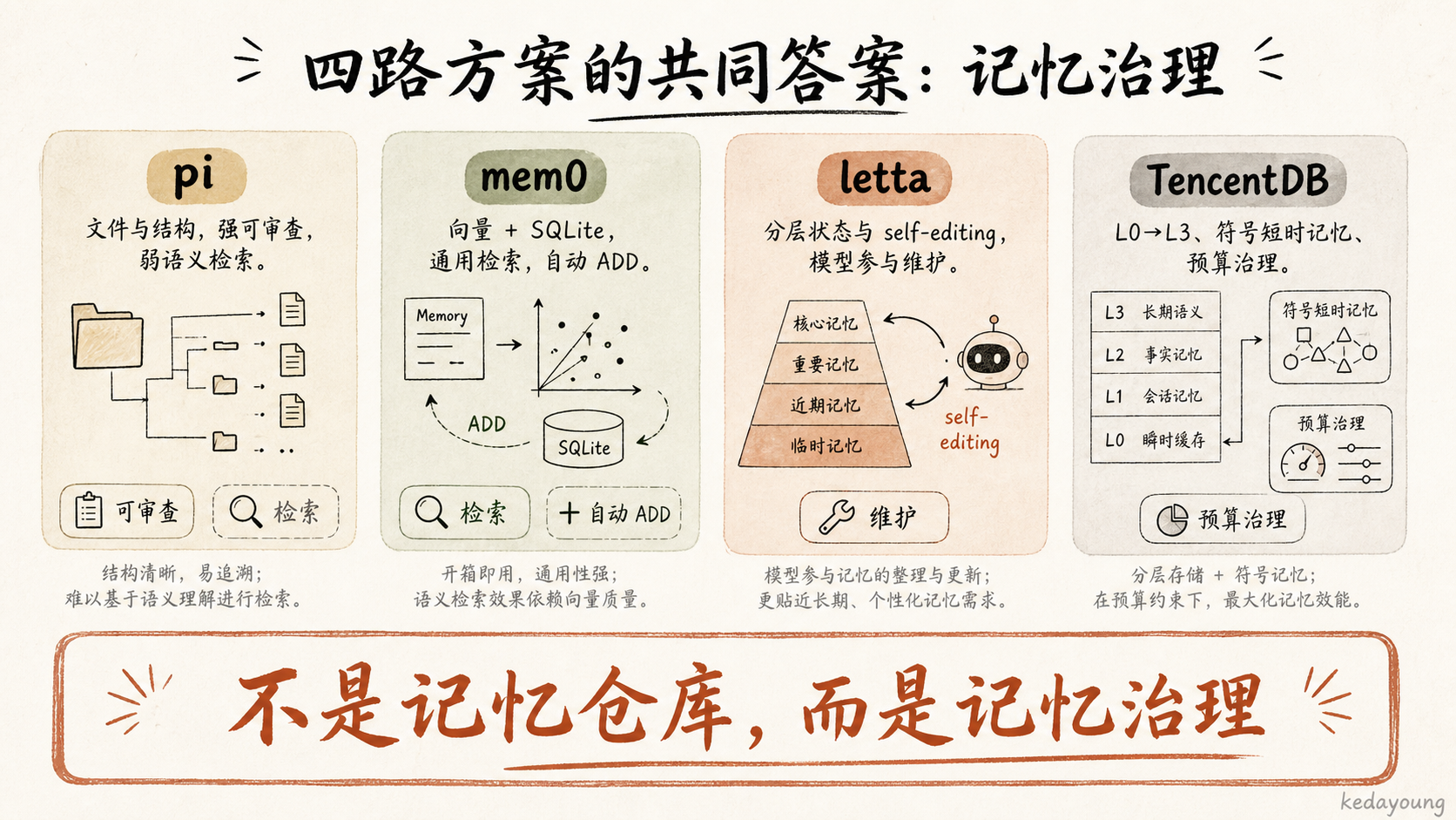 四路方案的共同答案：记忆治理